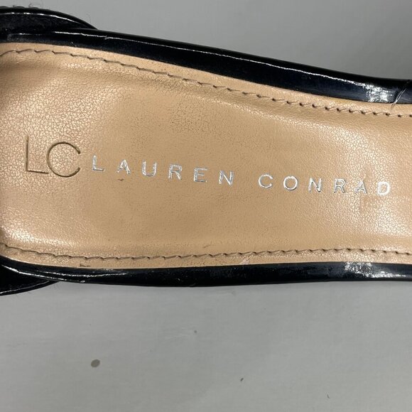 LC Lauren Conrad Women's Black Patent Leather Heels Occasion Event Date 8.5 - Picture 6 of 10